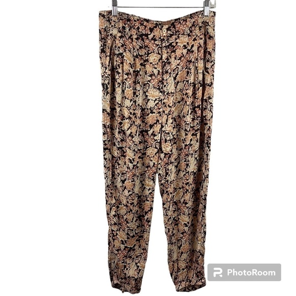 Anthropologie Diandra Floral Pleated Joggers - Picture 1 of 8